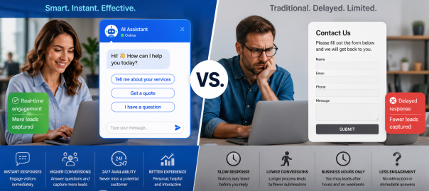 Chatbots vs Contact Forms_ More Leads